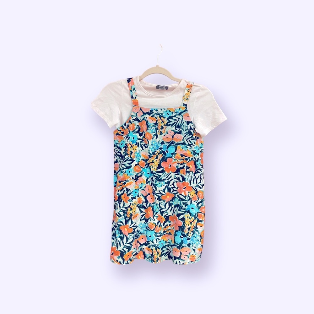 NWOT Primark Girls Floral Skort Jumper - Size 11/12 Years